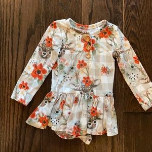 Posh Peanut “Winnie” twirl bodysuit, 6-12 months
